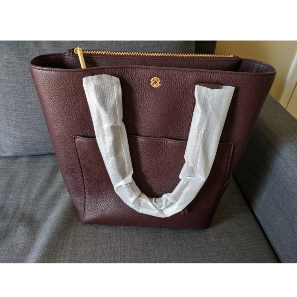 Dagne Dover Bag in oxblood color!